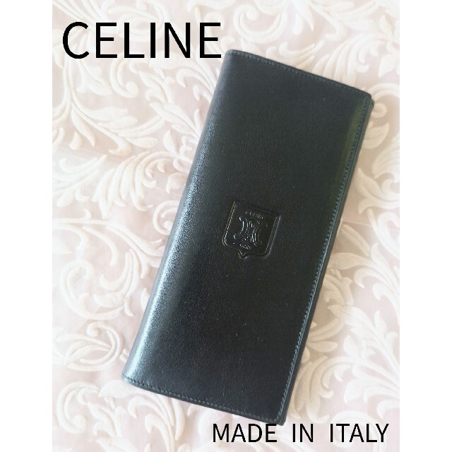 celine(セリーヌ)のぺこ様専用✨美品✨オールドセリーヌ　ヴィンテージ長財布　トリオンフ黒本革 メンズのファッション小物(長財布)の商品写真