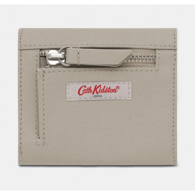 Cath Kidston(キャスキッドソン)の新品タグ付き　キャスキッドソン　三つ折り財布　グレーベージュ　花柄　送料無料 レディースのファッション小物(財布)の商品写真