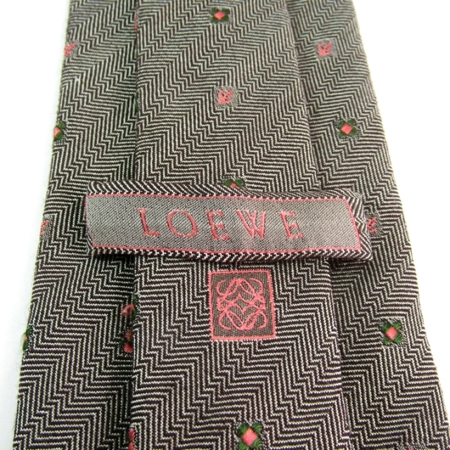LOEWE(ロエベ)のロエベ ネクタイ 小紋柄 ヘリンボーン イタリア製 ウール LOEWE メンズのファッション小物(ネクタイ)の商品写真