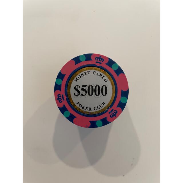 モンテカルロ $5000 チップ　10枚セット　MONTE CARLO エンタメ/ホビーのテーブルゲーム/ホビー(その他)の商品写真