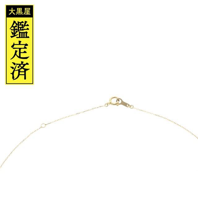 ete K18 一粒ダイヤモンド　ネックレス　イエローゴールド ete - ete エテ ネックレス 一粒 ダイヤモンド K18 イエロー
