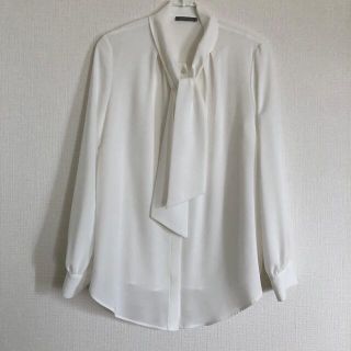 美品✨Theory ウォッシャブル　ボウタイ　CS TIE NK TOP