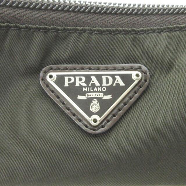 PRADA(プラダ)の三角ロゴプレート テスート ナイロン ペンケース 筆箱 ポーチ カーキ グリーン インテリア/住まい/日用品の文房具(ペンケース/筆箱)の商品写真