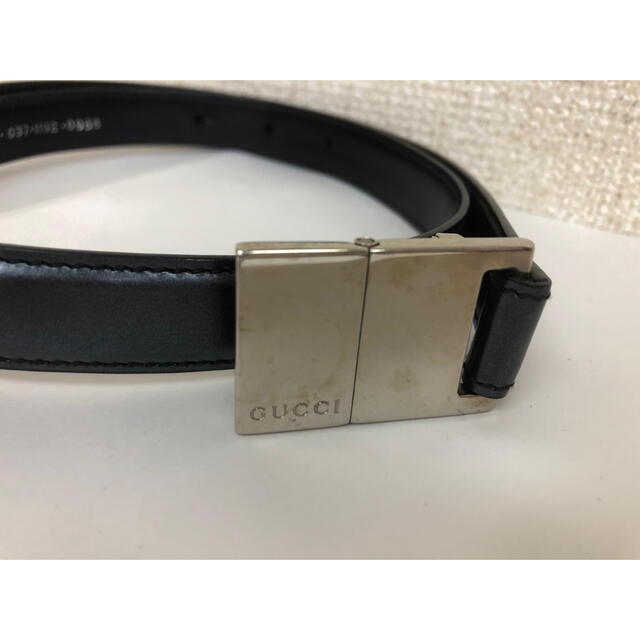 Gucci(グッチ)のGUCCIシルバーエンブレムベルト レディースのファッション小物(ベルト)の商品写真