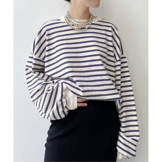 アパルトモンドゥーズィエムクラス(L'Appartement DEUXIEME CLASSE)の新品未使用品■REMI RELIEF■Border L/S T-SH(カットソー(長袖/七分))