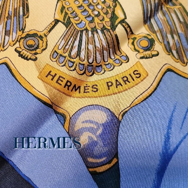 タグ付き　未使用　稀少　HERMES　エルメス　スカーフ　カレ90　シルクの太陽