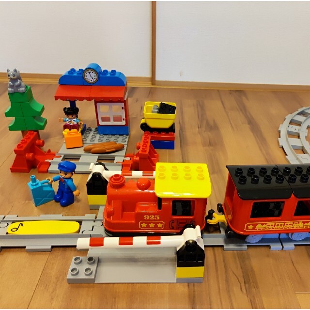 Lego(レゴ)のLEGO レゴ デュプロ トレイン 汽車 踏み切り セット キッズ/ベビー/マタニティのおもちゃ(電車のおもちゃ/車)の商品写真