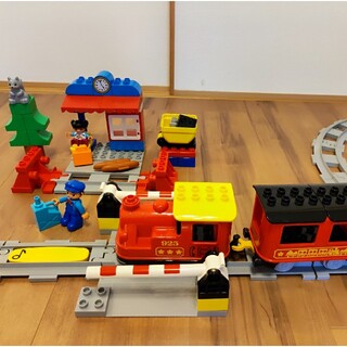 レゴ(Lego)のLEGO レゴ デュプロ トレイン 汽車 踏み切り セット(電車のおもちゃ/車)