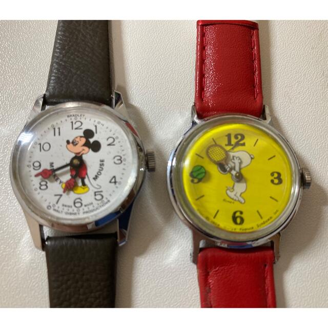 ミッキーマウス(ミッキーマウス)の♯ビンテージ　手巻き時計　♯スヌーピィ　& ♯ ミッキーマウス　アンティーク メンズの時計(腕時計(アナログ))の商品写真