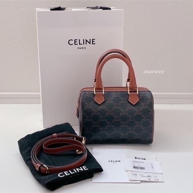 セリーヌ　CELINE 新品　購入したばかり　トリオンフ　ボストン