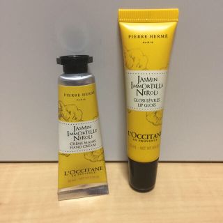 ロクシタン(L'OCCITANE)のロクシタン ジャスミン イモーテル ネロリ リップシャイン&ハンドクリーム(リップケア/リップクリーム)