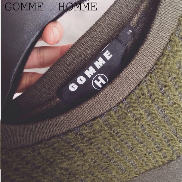 GOMME HOMME(ゴムオム) ■ニット/ セーター(メンズ) ■二号（2）オリーブダークグリーン