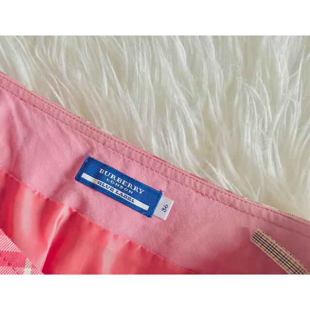 BURBERRY BLUE LABEL(バーバリーブルーレーベル)のバーバリー ブルーレーベル  ミニスカート ピンク  レディースのスカート(ミニスカート)の商品写真