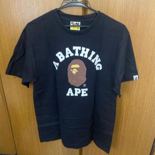 アベイシングエイプ(A BATHING APE)のA BATHING APE Tシャツ 黒 ブラック ロゴT(Tシャツ/カットソー(半袖/袖なし))