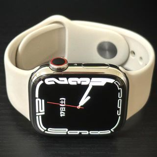 アップルウォッチ(Apple Watch)のAppleWatch Series7 GPS+Cellular41mmステンレス(腕時計)