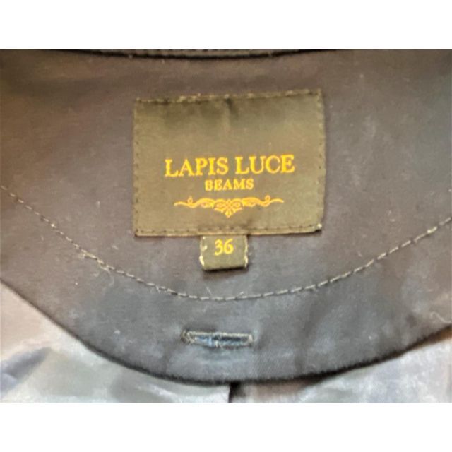 BEAMS(ビームス)のLAPIS LUCEPER BEAMS トレンチコート ネイビー サイズ36 レディースのジャケット/アウター(トレンチコート)の商品写真