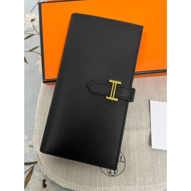 HERMES エルメス ベアンスフレ ヴォー エプソン マチあり 長財布 | www