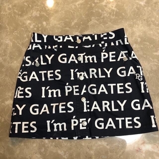 PEARLY GATES - I'm パーリーゲイツ  コットンスカート  ゴルフウェア　ロゴ　ネイビー　1　