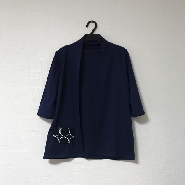 ミナペルホネン tambourine使用 カーディガン ハンドメイド ミナペルホネン tambourine使用 カーディガン ハンドメイド
