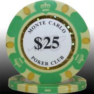 モンテカルロ　$25 チップ　10枚セット　MONTE CARLO(その他)