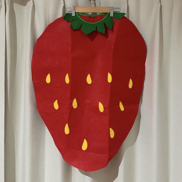 キッズ いちご コスプレ ワンピース 仮装 衣装 野菜 果物 赤 緑 キッズ いちご コスプレ ワンピース 仮装 衣装 野菜 果物 赤 緑