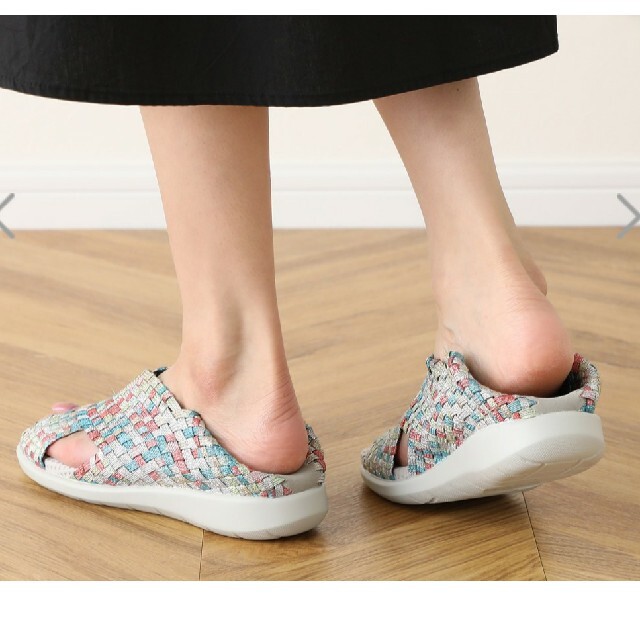 新品❤️ゴムゴム  ２wey サンダル❤️インヒール  サンダル レディースの靴/シューズ(サンダル)の商品写真