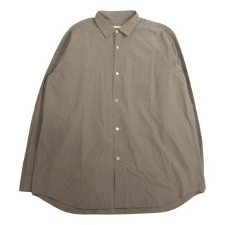 コモリ(COMOLI)のCOMOLI コモリ 長袖シャツ 20AW S03-02018 knot ノット 別注 コモリシャツ  ブラウン系 3【中古】(シャツ)