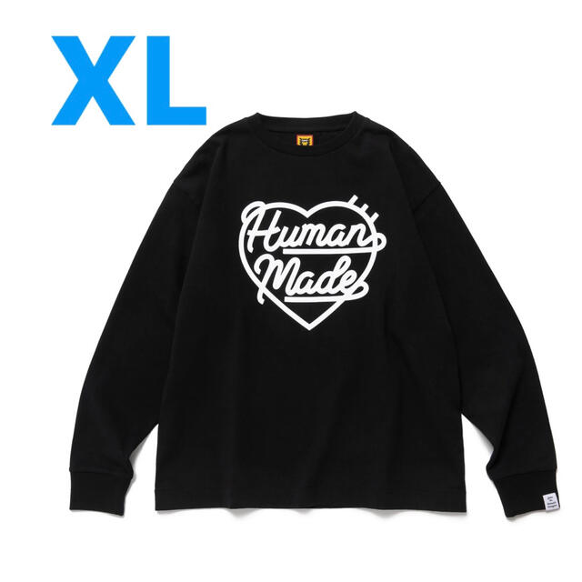 HUMAN MADE - HEART L/S T-SHIRT ロンT XLサイズ ブラックの通販 by ...