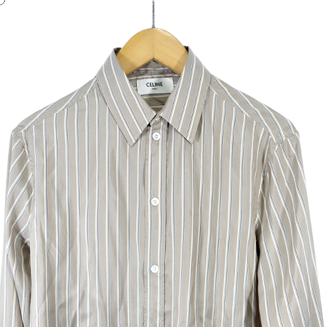 CELINE 20ss Silk Stripe L/S Shirt