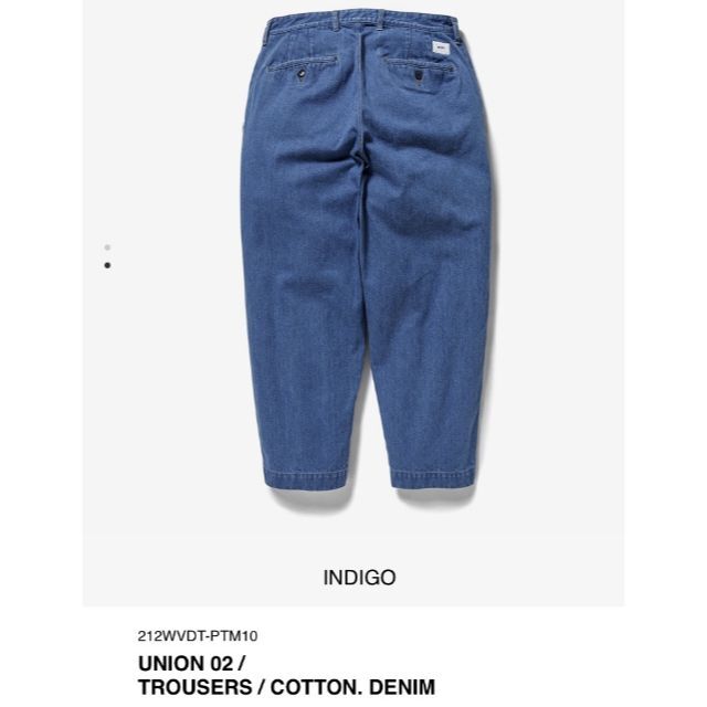 INDIGO L 22AW WTAPS UNION / TROUSERS / | myglobaltax.com