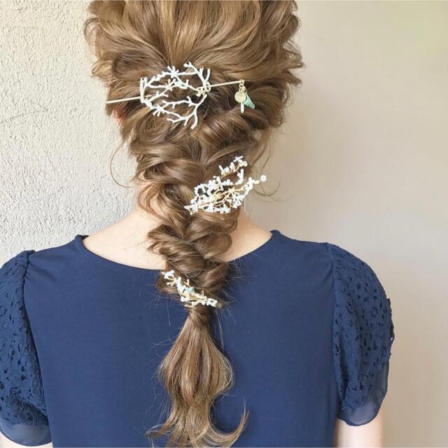 Cilsoie(シルソワ)のcilsoie 枝珊瑚のマジェステ ハンドメイドのアクセサリー(ヘアアクセサリー)の商品写真