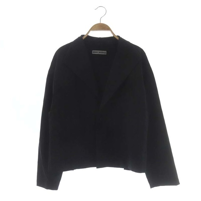 ISSEY MIYAKE イッセイミヤケ ジャケット ブラック レディース-