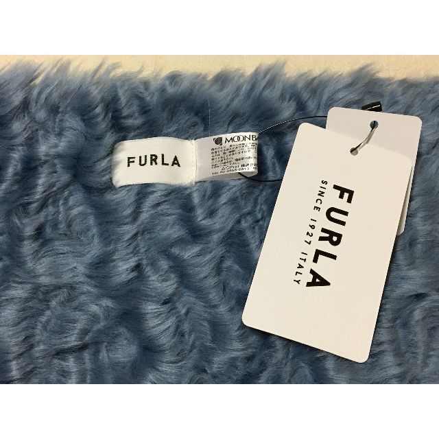 Furla - 551新品FURLAフルラフェイクファーマフラー差し込みロゴプレート付ティペットの通販 by chocochan1's