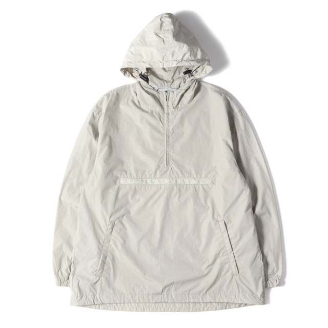 UNIVERSAL PRODUCTS ユニバーサル プロダクツ ジャケット ナイロン アノラック パーカー プルオーバー NYLON ANORAK PARKA 20SS オイスター 3 アウター ブルゾン【メンズ】【美品】