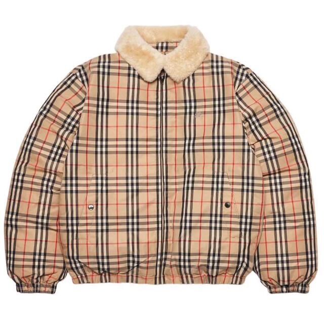 Supreme(シュプリーム)のSupreme / Burberry Down Puffer Jacket  L メンズのジャケット/アウター(ダウンジャケット)の商品写真