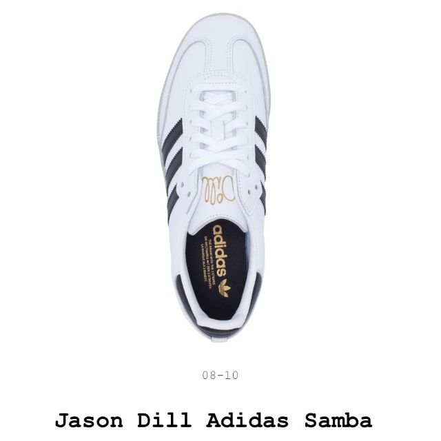 26cm 22SS Jason Dill × Adidas Samba Wh