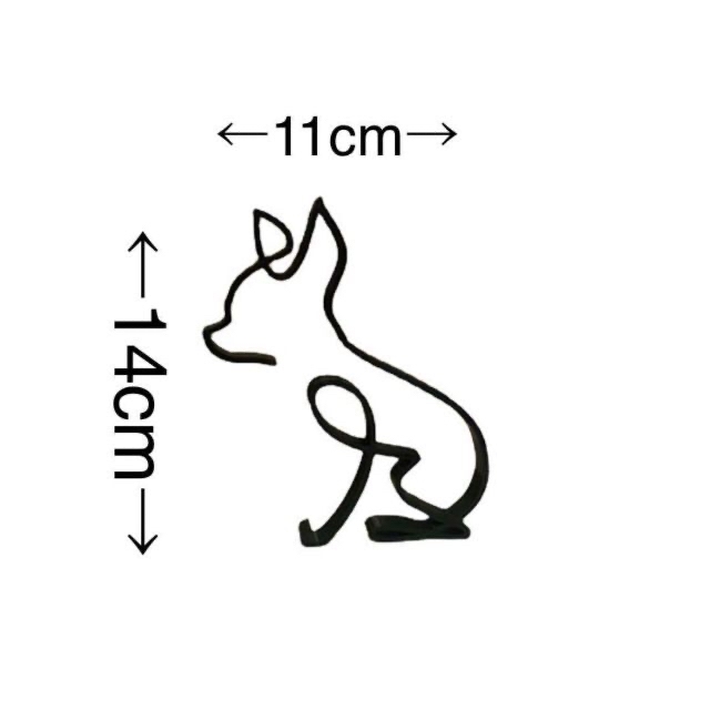 オブジェ チワワ 犬　 置物　 インテリア　 雑貨　 カフェ風　シルエットグッズ