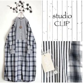 スタディオクリップ(STUDIO CLIP)の新品studio clipシャツワンピース＊ニコアンドsm2キューブシュガー好き(ロングワンピース/マキシワンピース)