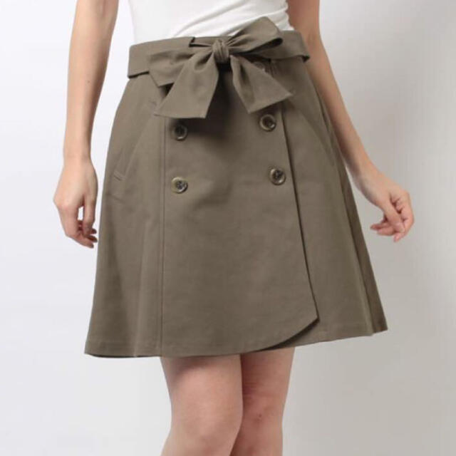 Rirandture(リランドチュール)の極美品 リランドチュール トレンチスカート カーキ レディースのスカート(ひざ丈スカート)の商品写真