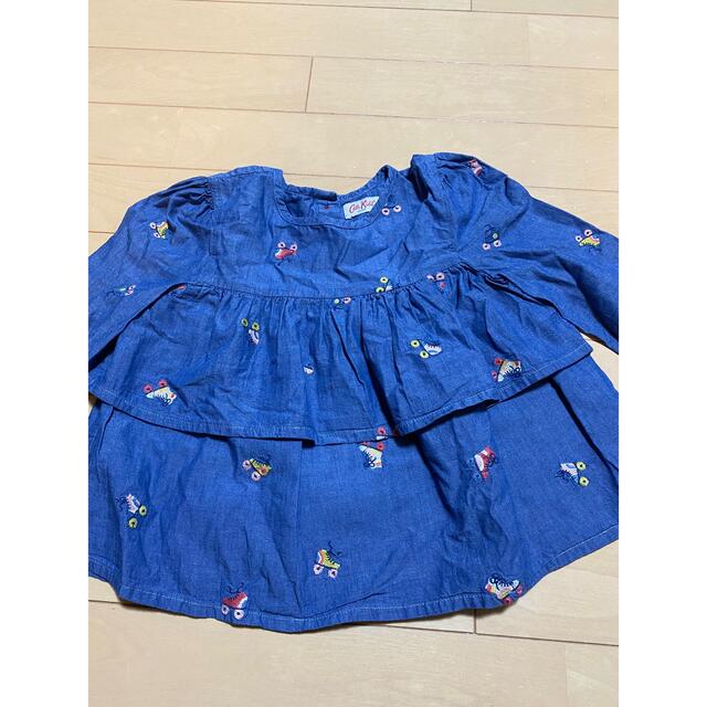 Cath Kidston(キャスキッドソン)の【美品】Cath Kids 110サイズ　女児　デニムブラウス キッズ/ベビー/マタニティのキッズ服女の子用(90cm~)(ブラウス)の商品写真