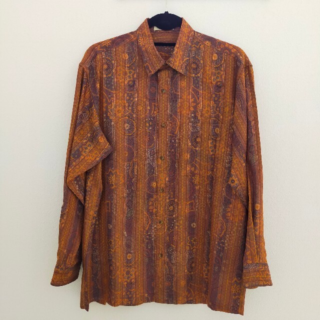 Moare 長袖シャツ レトロ ヴィンテージ 90s 柄シャツ 古着 | フリマアプリ ラクマ