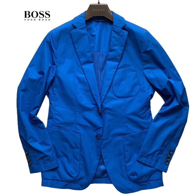 テーラードジャケット美品/HUGO BOSS/ナイロン/テーラードジャケット