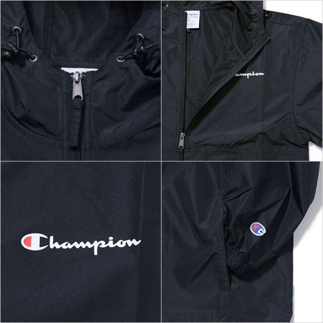 Champion(チャンピオン)の【新品】チャンピオン アノラックジャケット M 青 パーカー レディース レディースのジャケット/アウター(ナイロンジャケット)の商品写真