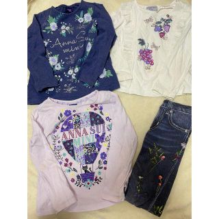 アナスイミニ(ANNA SUI mini)のアナスイミニ　110サイズ　トップス3点＋おまけ　ネコ　ロンT (Tシャツ/カットソー)