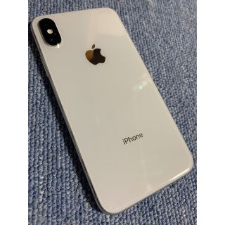 アップル(Apple)のiPhoneX 256GB シルバー　SIMフリー(スマートフォン本体)