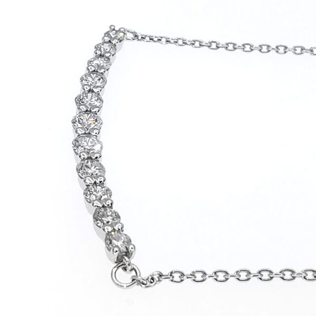 Pt ダイヤモンド リュール ネックレス 0.521ct 素晴らしい 33600円引き