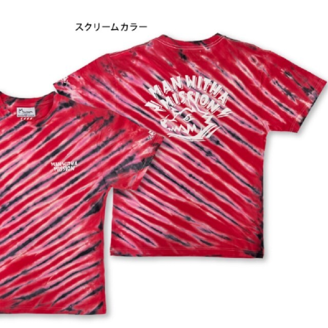 MAN WITH A MISSION Tシャツ マンウィズ【L】スクリームカラー エンタメ/ホビーのタレントグッズ(ミュージシャン)の商品写真