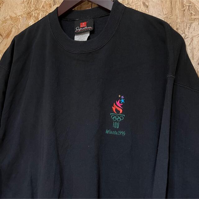 90s アトランタオリンピック　刺繍ロゴ　ヘインズ　スウェット　Lサイズ