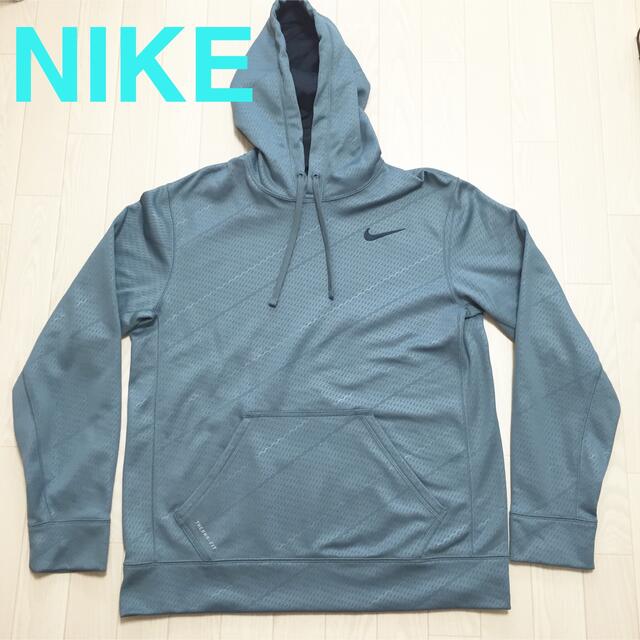 ★未使用★NIKE プルオーバーパーカーTHERMA-FIT メンズ XL ロゴ