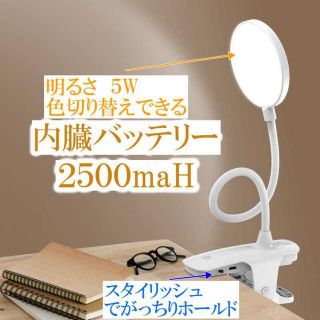 明るいクリップライト ガッチリホールド　目に優しいLED照明 (その他)